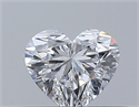 Natural Diamond 0.30 Carats, Heart with  Cut, E Color, VVS2 Clarity and Certified by GIA