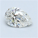 Natural Diamond 0.90 Carats, Pear with  Cut, G Color, SI1 Clarity and Certified by GIA