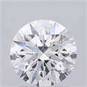 Lab Grown Diamond 1.29 Carats, Round with Ideal Cut, D Color, VS1 Clarity and Certified by IGI