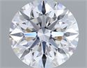 Lab Grown Diamond 1.02 Carats, Round with Ideal Cut, D Color, VVS1 Clarity and Certified by IGI