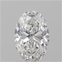 Natural Diamond 1.06 Carats, Oval with  Cut, E Color, VS2 Clarity and Certified by GIA