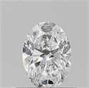 Natural Diamond 0.50 Carats, Oval with  Cut, D Color, VS1 Clarity and Certified by GIA