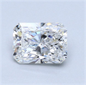 1.02 Carats, Radiant Diamond with  Cut, E Color, VS2 Clarity and Certified by GIA