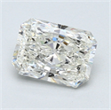 1.01 Carats, Radiant Diamond with  Cut, J Color, SI2 Clarity and Certified by GIA