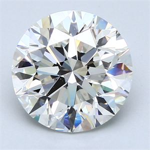 Foto 4.01 quilates, Redondo Diamante , Color H, claridad SI1 y certificado por GIA de