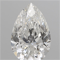Diamante Natural 0.15 quilates, De pera , Color D, claridad VS2 y certificado IGI