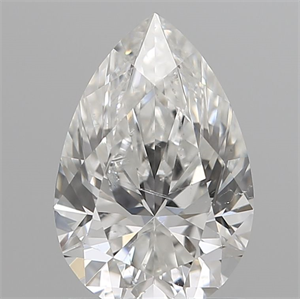 Picture of Natural Diamond 0.15 Carats, Pear with  Cut, D Color, VS2 Clarity and Certified by IGI