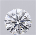 Lab Grown Diamond 1.02 Carats, Round with Ideal Cut, D Color, VVS1 Clarity and Certified by IGI