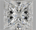 Natural Diamond 2.41 Carats, Princess with  Cut, E Color, VVS2 Clarity and Certified by GIA