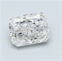 1.01 Carats, Radiant Diamond with  Cut, E Color, VS2 Clarity and Certified by GIA