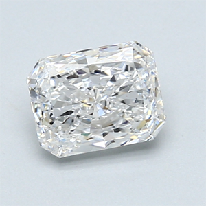 Picture of 1.01 Carats, Radiant Diamond with  Cut, E Color, VS2 Clarity and Certified by GIA