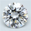 3.05 quilates, Redondo Diamante , Color E, claridad VS2 y certificado por GIA