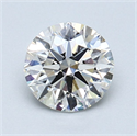 Natural Diamond 1.00 Carats, Round with Excellent Cut, I Color, VVS2 Clarity and Certified by GIA