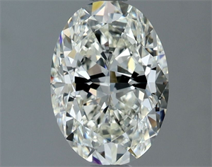 Picture of Natural Diamond 1.52 Carats, Oval with  Cut, H Color, VVS2 Clarity and Certified by IGI