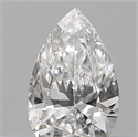 Natural Diamond 0.13 Carats, Pear with  Cut, E Color, VS2 Clarity and Certified by IGI