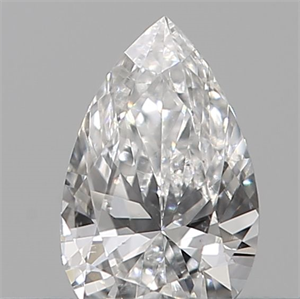 Picture of Natural Diamond 0.13 Carats, Pear with  Cut, E Color, VS2 Clarity and Certified by IGI