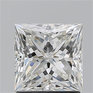 Foto Diamante Natural 1.50 quilates, Princesa , Color I, claridad SI1 y certificado GIA de