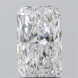 Picture of Natural Diamond 1.50 Carats, Radiant with  Cut, D Color, SI2 Clarity and Certified by GIA