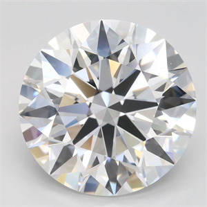 Picture of Lab Grown Diamond 4.20 Carats, Round with Ideal Cut, D Color, FL Clarity and Certified by IGI