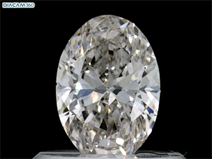 Foto Diamante Natural 0.50 quilates, Ovalado , Color H, claridad SI1 y certificado GIA de