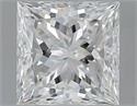 Natural Diamond 1.00 Carats, Princess with  Cut, F Color, SI1 Clarity and Certified by GIA