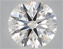 Lab Grown Diamond 1.02 Carats, Round with Ideal Cut, E Color, VVS2 Clarity and Certified by IGI