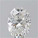 Natural Diamond 1.03 Carats, Oval with  Cut, G Color, VVS2 Clarity and Certified by GIA