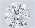 Lab Grown Diamond 2.09 Carats, Round with Ideal Cut, G Color, VVS1 Clarity and Certified by IGI