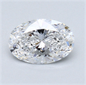 1.02 Carats, Oval Diamond with  Cut, D Color, VVS2 Clarity and Certified by GIA