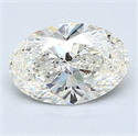 1.41 Carats, Oval Diamond with  Cut, H Color, VS2 Clarity and Certified by GIA