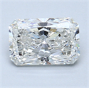 1.20 Carats, Radiant Diamond with  Cut, H Color, SI2 Clarity and Certified by GIA