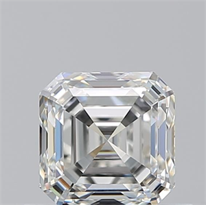 Picture of Natural Diamond 0.70 Carats, Asscher with  Cut, H Color, VVS2 Clarity and Certified by GIA