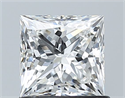 Diamante Natural 1.03 quilates, Princesa , Color F, claridad VS2 y certificado GIA
