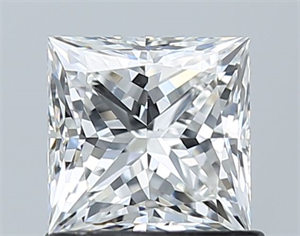 Picture of Natural Diamond 1.03 Carats, Princess with  Cut, F Color, VS2 Clarity and Certified by GIA