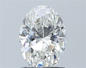Foto Diamante Natural 0.90 quilates, Ovalado , Color G, claridad VVS2 y certificado GIA de