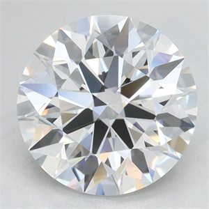Picture of Lab Grown Diamond 2.90 Carats, Round with Ideal Cut, D Color, VVS1 Clarity and Certified by IGI