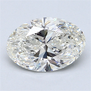 Picture of 1.50 Carats, Oval Diamond with  Cut, H Color, SI2 Clarity and Certified by GIA
