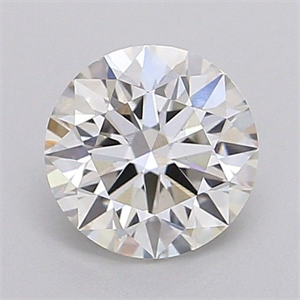 Picture of Lab Grown Diamond 1.28 Carats, Round with Ideal Cut, G Color, VVS2 Clarity and Certified by IGI