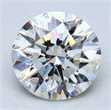 3.01 Carats, Round Diamond with Excellent Cut, G Color, SI1 Clarity and Certified by GIA