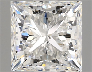 Picture of Natural Diamond 1.30 Carats, Princess with  Cut, H Color, SI2 Clarity and Certified by GIA