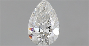 Foto Diamante Natural 0.53 quilates, De pera , Color F, claridad IF y certificado GIA de