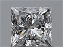 Diamante Natural 0.80 quilates, Princesa , Color F, claridad VS1 y certificado GIA