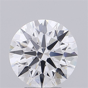 Picture of Lab Grown Diamond 3.84 Carats, Round with Excellent Cut, D Color, VS1 Clarity and Certified by GIA