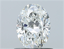 Natural Diamond 0.70 Carats, Oval with  Cut, G Color, VVS1 Clarity and Certified by GIA