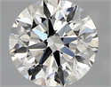 Natural Diamond 0.90 Carats, Round with Very Good Cut, H Color, VVS1 Clarity and Certified by GIA