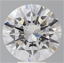 Lab Grown Diamond 6.03 Carats, Round with Excellent Cut, E Color, VVS2 Clarity and Certified by IGI