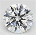 Lab Grown Diamond 3.00 Carats, Round with Ideal Cut, D Color, IF Clarity and Certified by IGI