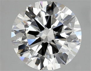 Picture of Lab Grown Diamond 3.51 Carats, Round with Excellent Cut, F Color, VVS2 Clarity and Certified by IGI