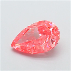 Picture of Lab Grown Diamond 1.88 Carats, Pear with  Cut, Fancy Vivid Pink Color, VVS2 Clarity and Certified by IGI