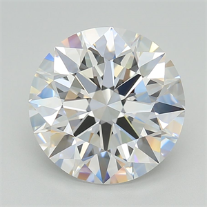 Picture of Lab Grown Diamond 5.04 Carats, Round with Excellent Cut, F Color, VS1 Clarity and Certified by GIA